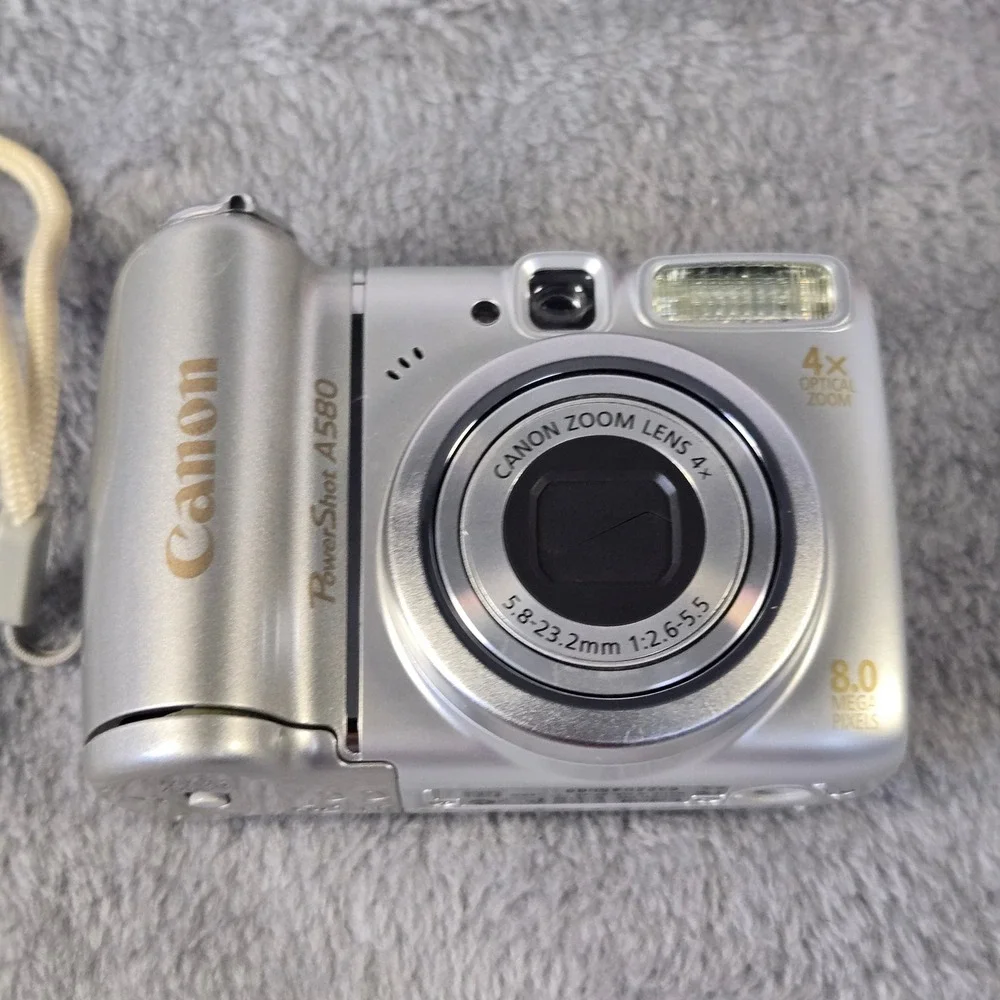 Canon PowerShot A580 8.0MP Digital Camera Silver PC1264 PARTS ONLY